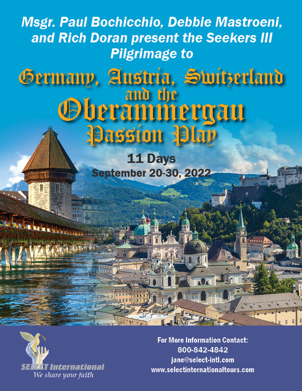 Pilgrimage to Germany, Austria, Switzerland, and the Oberammergau Passion Play September 20-30, 2022 - 22JA09OBDM