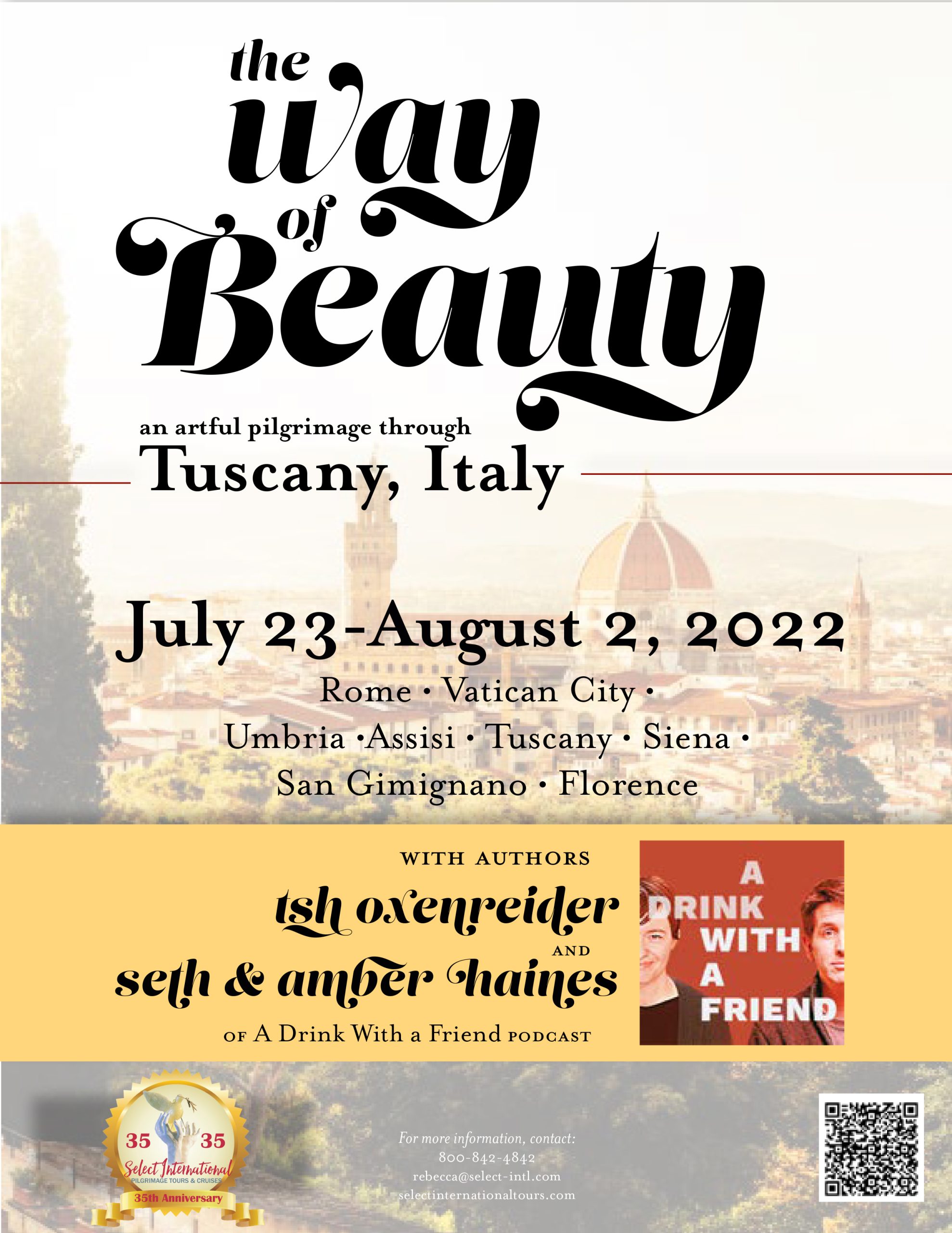 The Way of Beauty an Artful Pilgrimage Through Italy July 23 - August 2, 2022 - 22RS07ITTO