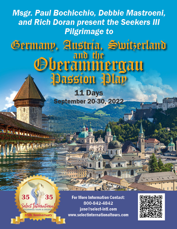 Pilgrimage to Germany, Austria, Switzerland, and the Oberammergau Passion Play September 20-30, 2022 - 22JA09OBDM