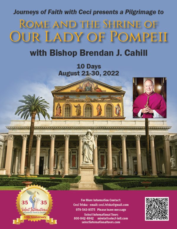 Pilgrimage to Rome and the Shrine of Our Lady of Pompeii August 21-30, 2022 - 22MI08ITCT