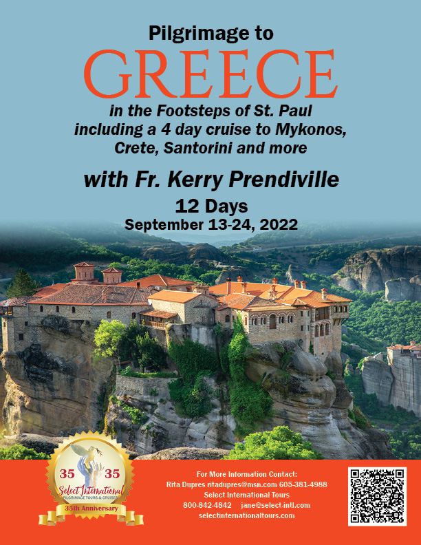 Pilgrimage to Greece Including 4-Day Cruise to Mykonons, Crete, and Santorini September 13-24, 2022 - 22JA09GRRD