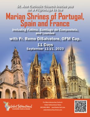 Marian Shrines of Portugal, Spain, and France September 11 -21, 2023 - 23JA09PTLD