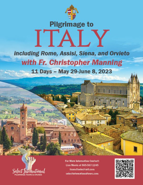 Pilgrimage to Italy including Rome, Assisi, Siena, and Orvieto May 29 - June 8, 2023 - 23JA05ITLM