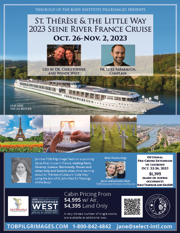 St. Therese and The Little Way Seine River Cruise October 26 - November 2, 2023 - 23JA10FRTOB