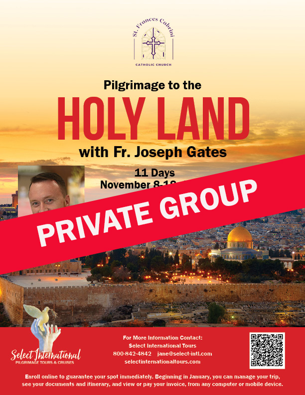 Pilgrimage to the Holy Land - November 8-18, 2023 - 23JA11HLGATES
