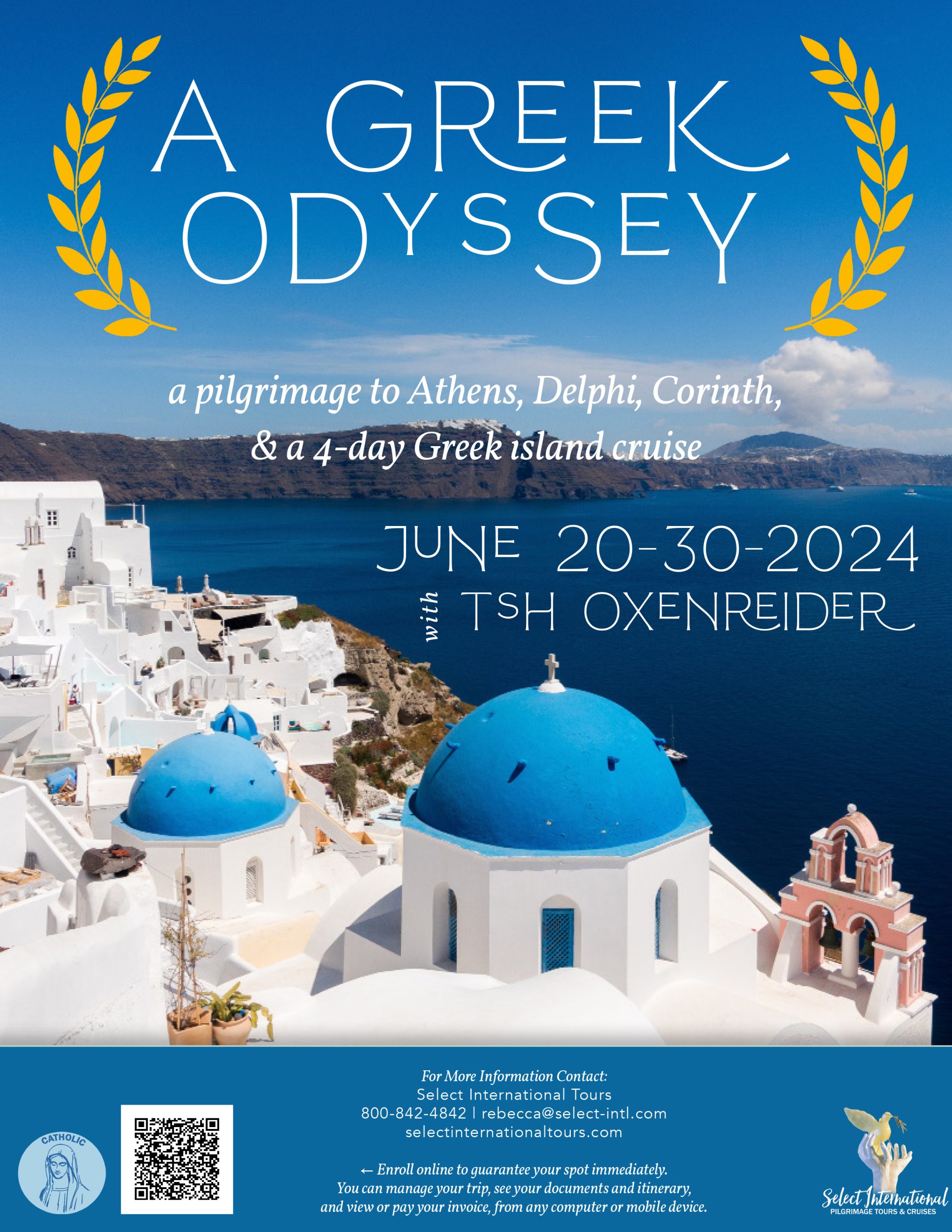 A Pilgrimage to Greece Including a 4 -Day Greek Isles Cruise June 20 - 30, 2024 - 24RS06GRTO