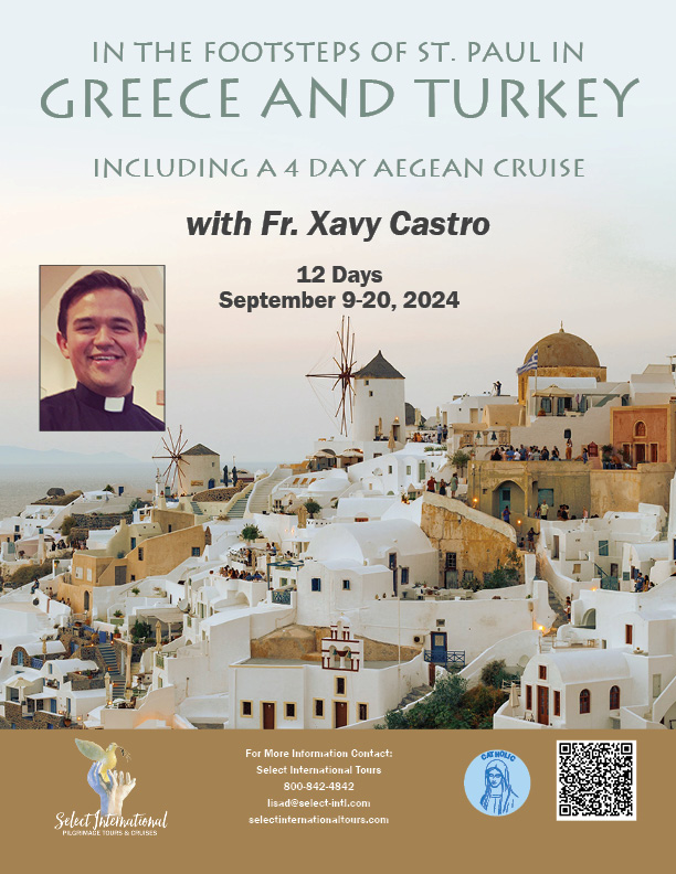 Pilgrimage to Greece and Turkey September 9 - 20, 2024 - 24LD09GRXC