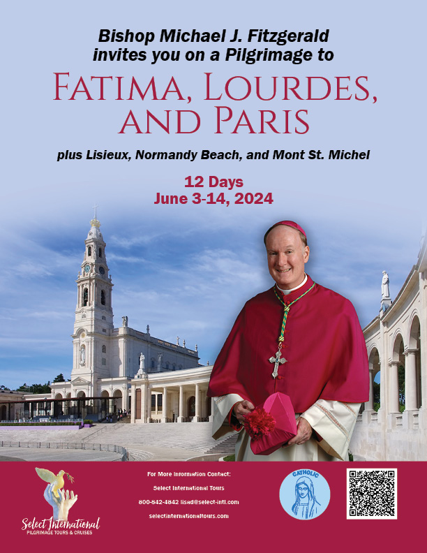 Pilgrimage to Fatima, Lourdes, and Paris June 3-14, 2024 - 24LD06FRMF