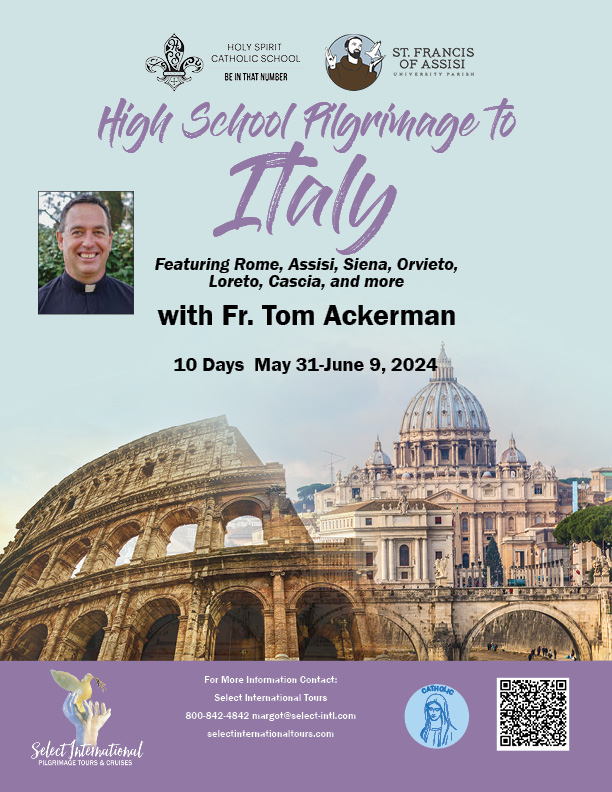 High School Pilgrimage to Italy May 2024 24MJ05ITTC