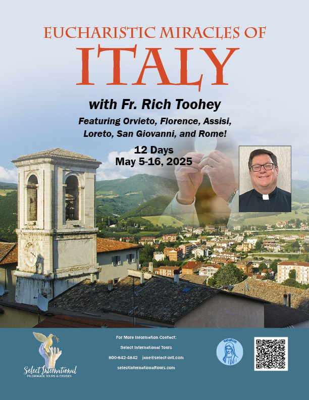 Pilgrimage to Italy May 5-16, 2025 - 25JA05ITRT