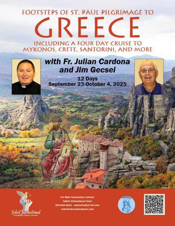 Footsteps of St. Paul Pilgrimage to Greece with Jim Gecsei and Fr. Julian Cardona