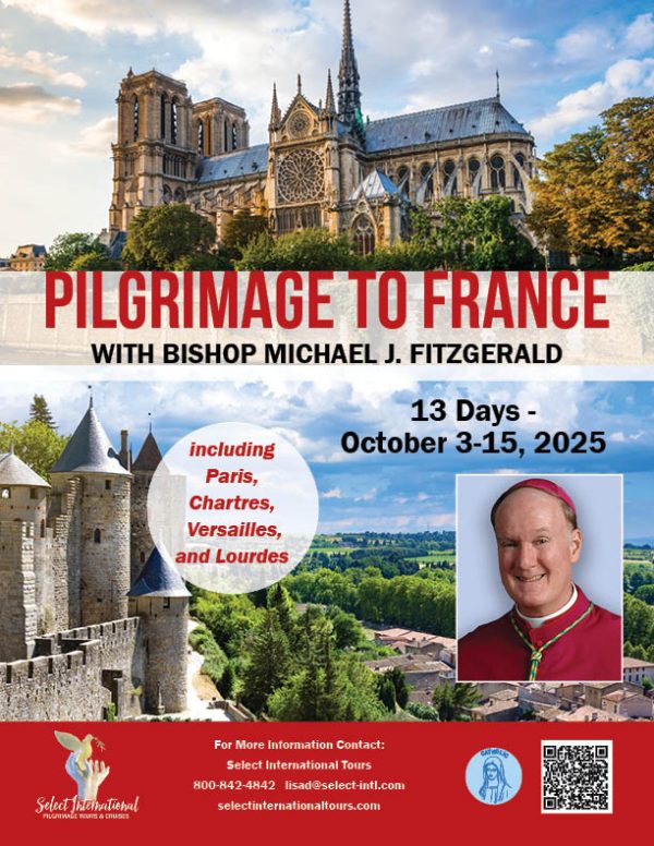 Pilgrimage to France with Bishop Michael J. Fitzgerald