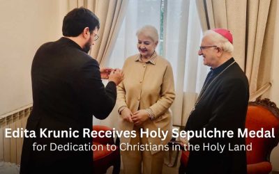 Edita Krunic Receives Holy Sepulcher Medal for Dedication to Christians in the Holy Land