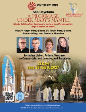 Under Mary's Mantle with Frs. Perez Lopez, Sandra Miley and Daniela Muneton